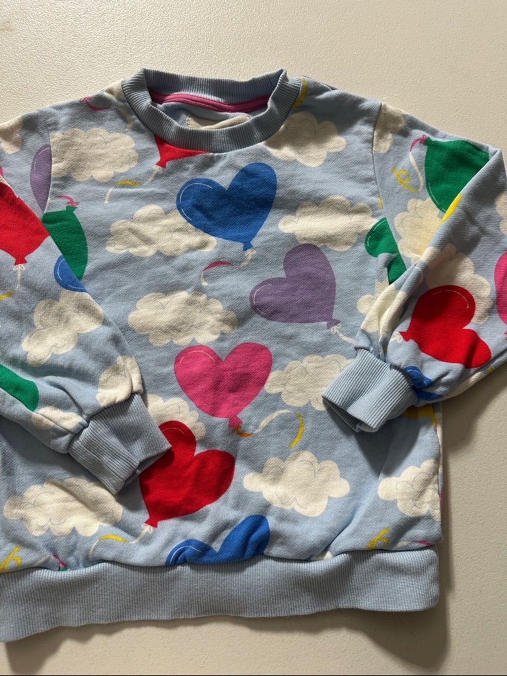 Kids Heart Balloon Sweatshirt - Multi Color